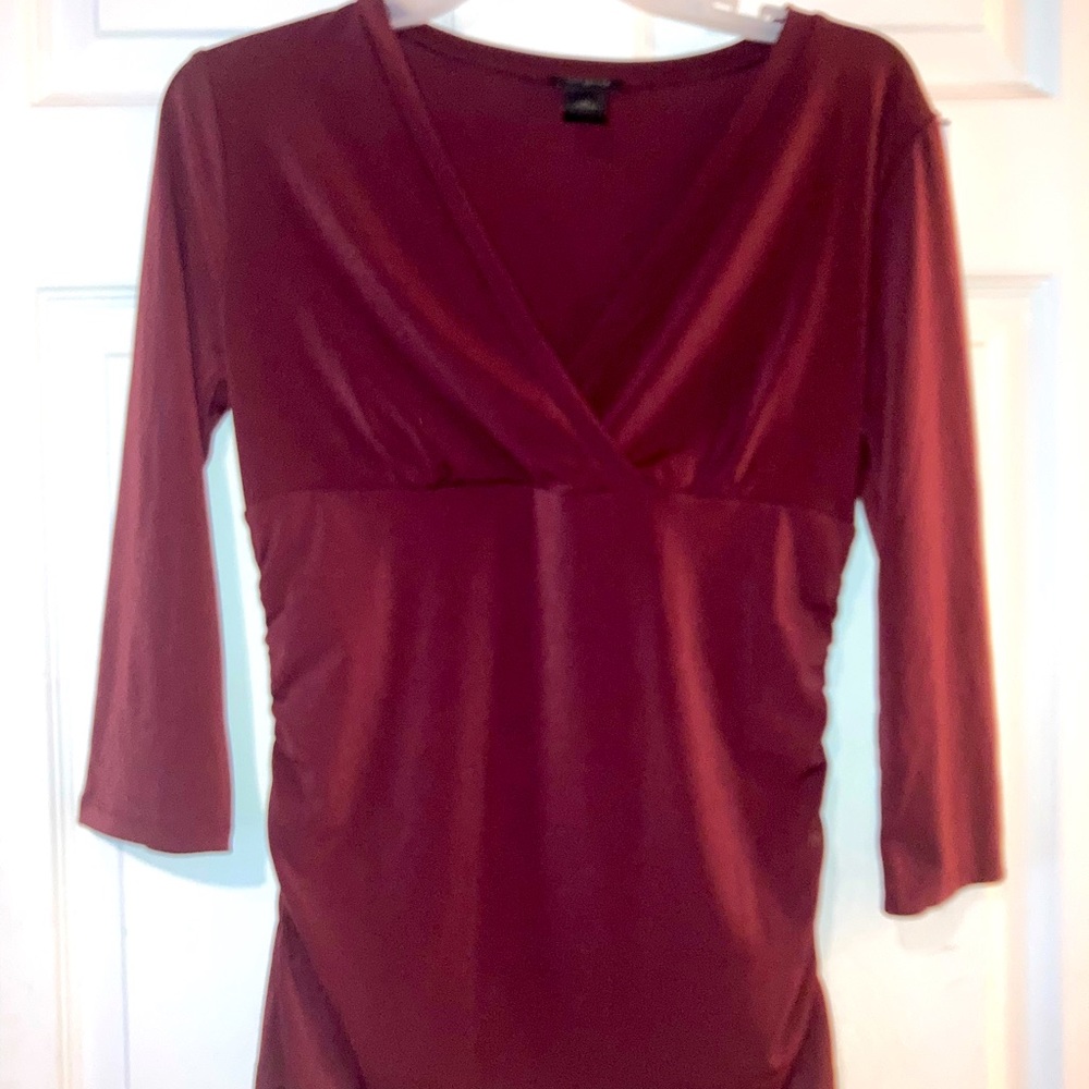 Ann Taylor Faux Wrap Top